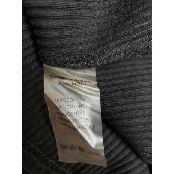 Kyna Collection Designed in Paris Black Ribbed Women's Top Sweater Sz Small #1 - Picture 8 of 9